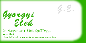 gyorgyi elek business card